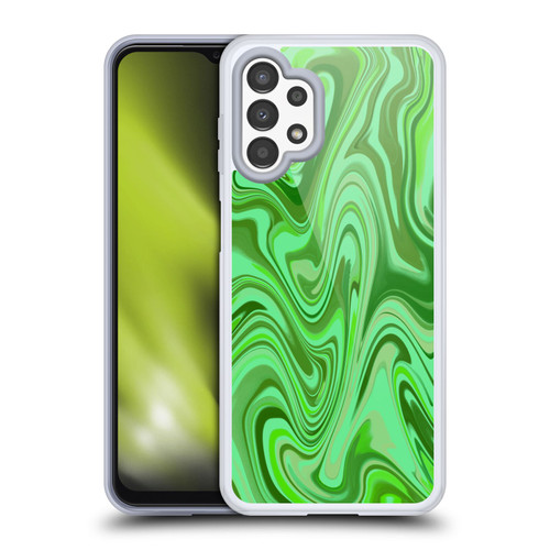 Suzan Lind Marble Light Green Soft Gel Case for Samsung Galaxy A13 (2022)