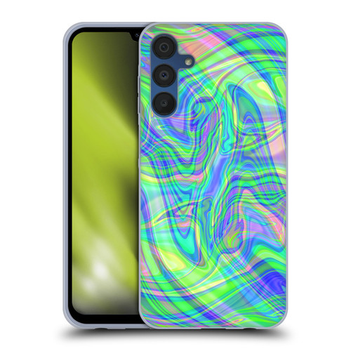 Suzan Lind Marble Green Purple Soft Gel Case for Samsung Galaxy A15 & MagSafe