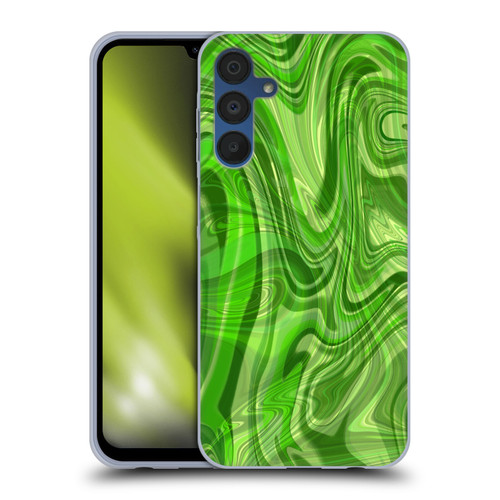 Suzan Lind Marble Green Soft Gel Case for Samsung Galaxy A15 & MagSafe