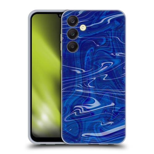 Suzan Lind Marble Dark Blue Soft Gel Case for Samsung Galaxy A25 5G