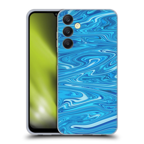 Suzan Lind Marble Light Blue Soft Gel Case for Samsung Galaxy A25 5G