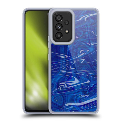 Suzan Lind Marble Dark Blue Soft Gel Case for Samsung Galaxy A53 5G (2022)