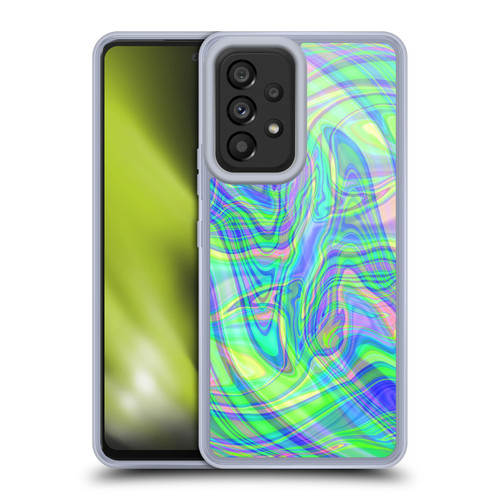 Suzan Lind Marble Green Purple Soft Gel Case for Samsung Galaxy A53 5G (2022)