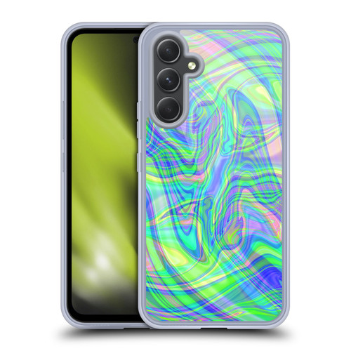 Suzan Lind Marble Green Purple Soft Gel Case for Samsung Galaxy A54 5G