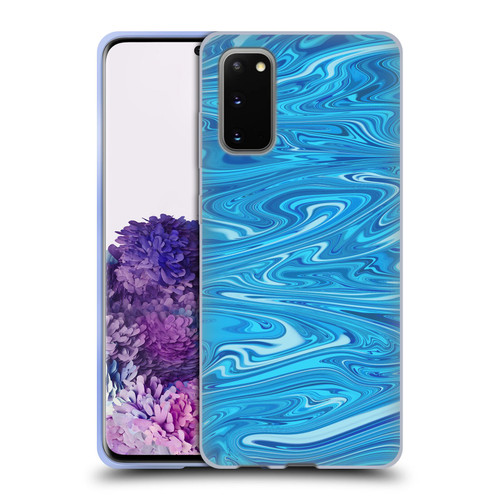 Suzan Lind Marble Light Blue Soft Gel Case for Samsung Galaxy S20 / S20 5G