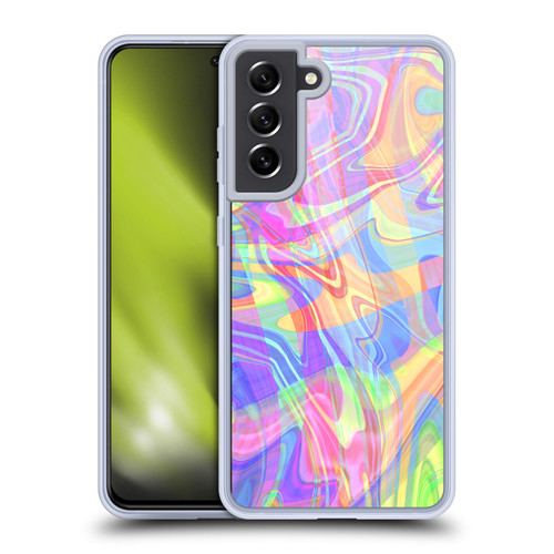 Suzan Lind Marble Light Rainbow Soft Gel Case for Samsung Galaxy S21 FE 5G & MagSafe