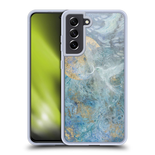 Stephanie Law Birds Silvers Of The Moon Soft Gel Case for Samsung Galaxy S21 FE 5G & MagSafe