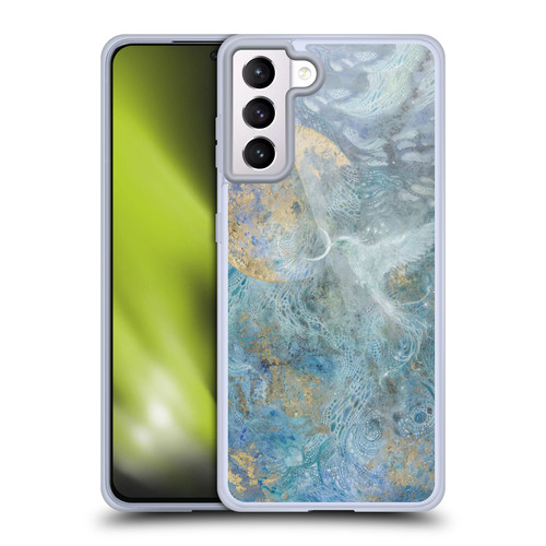 Stephanie Law Birds Silvers Of The Moon Soft Gel Case for Samsung Galaxy S21+ 5G & MagSafe