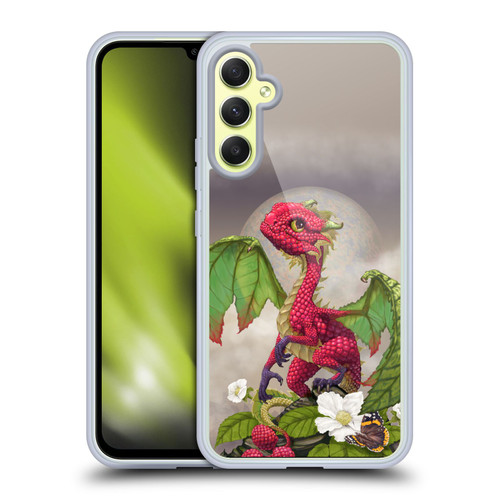 Stanley Morrison Dragons 3 Raspberry Garden Soft Gel Case for Samsung Galaxy A34 5G
