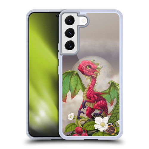 Stanley Morrison Dragons 3 Raspberry Garden Soft Gel Case for Samsung Galaxy S22 5G & MagSafe