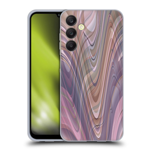 Suzan Lind Marble Swirls Neutral Tones Soft Gel Case for Samsung Galaxy A25 5G