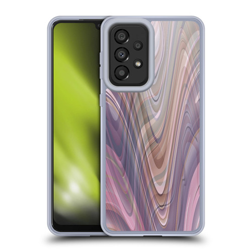 Suzan Lind Marble Swirls Neutral Tones Soft Gel Case for Samsung Galaxy A33 5G (2022)