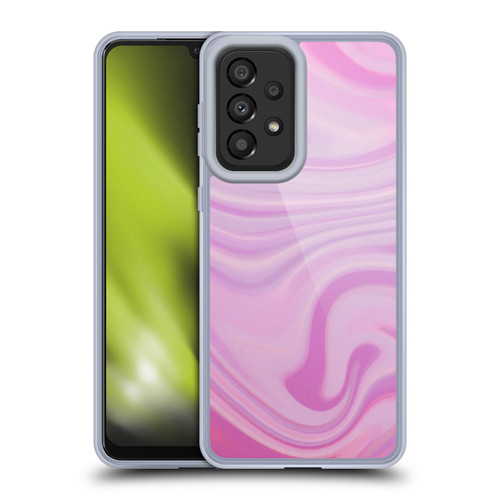 Suzan Lind Marble Swirls Pink Soft Gel Case for Samsung Galaxy A33 5G (2022)