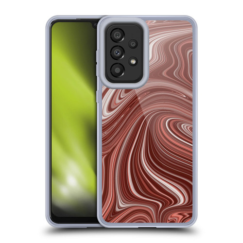Suzan Lind Marble Swirls Red Soft Gel Case for Samsung Galaxy A33 5G (2022)