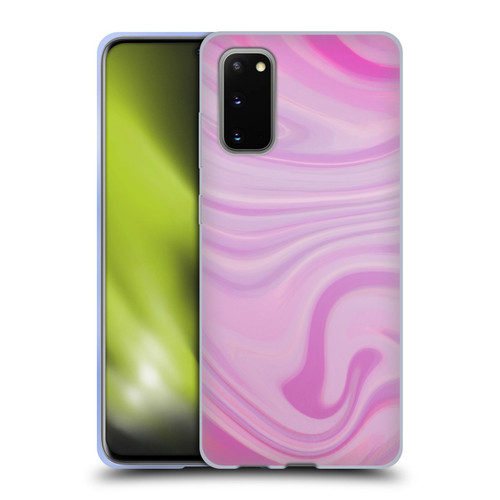 Suzan Lind Marble Swirls Pink Soft Gel Case for Samsung Galaxy S20 / S20 5G