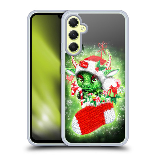 Sheena Pike Holiday Stocking Christmas Dragon Soft Gel Case for Samsung Galaxy A34 5G