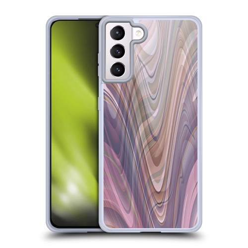Suzan Lind Marble Swirls Neutral Tones Soft Gel Case for Samsung Galaxy S21+ 5G & MagSafe