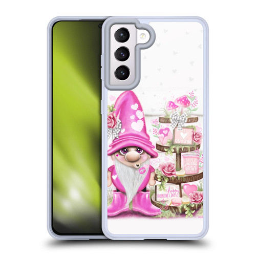 Sheena Pike Holiday Pink Valentine Gnome Soft Gel Case for Samsung Galaxy S21 5G & MagSafe