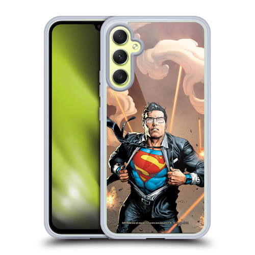 Superman DC Comics Comic Book Art Action Comics #961 Clark Kent Soft Gel Case for Samsung Galaxy A34 5G