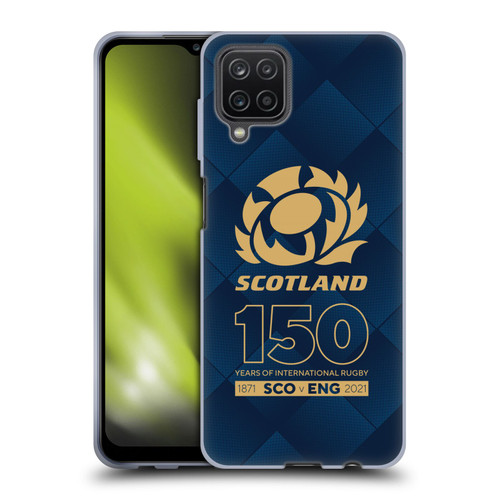 Scotland Rugby 150th Anniversary Halftone Soft Gel Case for Samsung Galaxy A12 (2020)