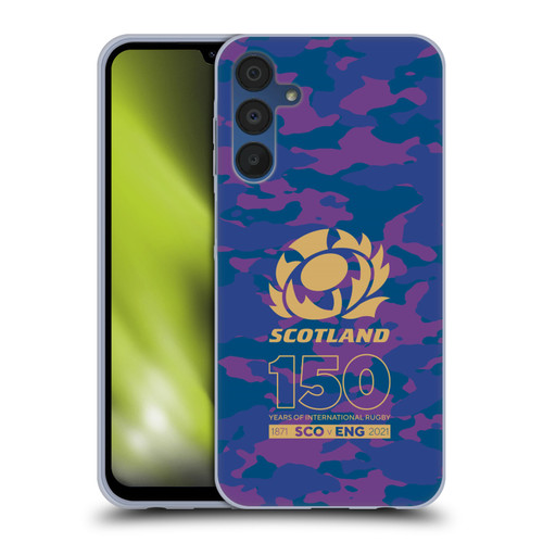 Scotland Rugby 150th Anniversary Camouflage Soft Gel Case for Samsung Galaxy A15 & MagSafe