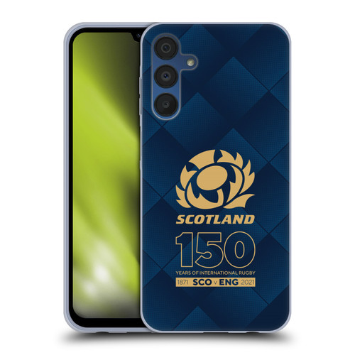 Scotland Rugby 150th Anniversary Halftone Soft Gel Case for Samsung Galaxy A15 & MagSafe