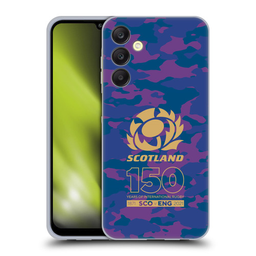 Scotland Rugby 150th Anniversary Camouflage Soft Gel Case for Samsung Galaxy A25 5G