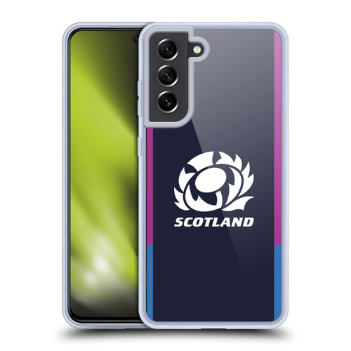 Scotland Rugby Crest Kit 2021/22 Home Soft Gel Case for Samsung Galaxy S21 FE 5G & MagSafe