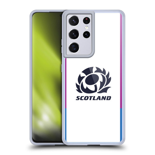 Scotland Rugby Crest Kit 2021/22 Away Soft Gel Case for Samsung Galaxy S21 Ultra 5G & MagSafe