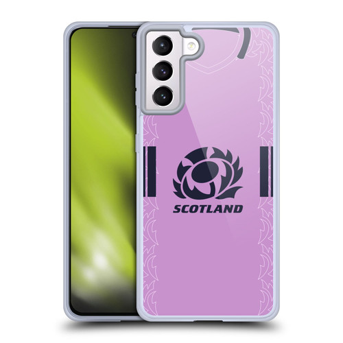 Scotland Rugby 2022/23 Crest Kit Away Soft Gel Case for Samsung Galaxy S21+ 5G & MagSafe