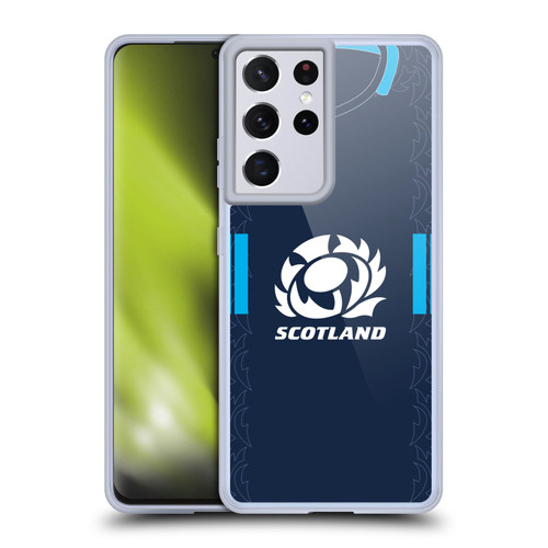 Scotland Rugby 2022/23 Crest Kit Home Soft Gel Case for Samsung Galaxy S21 Ultra 5G & MagSafe