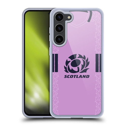 Scotland Rugby 2022/23 Crest Kit Away Soft Gel Case for Samsung Galaxy S23+ 5G & MagSafe