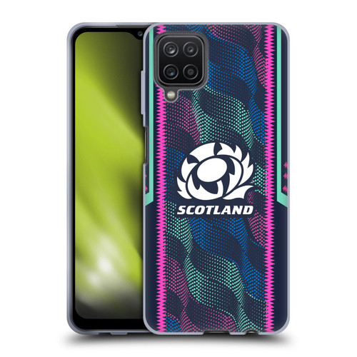 Scotland Rugby 2023/24 Crest Kit Wave Training Soft Gel Case for Samsung Galaxy A12 (2020)
