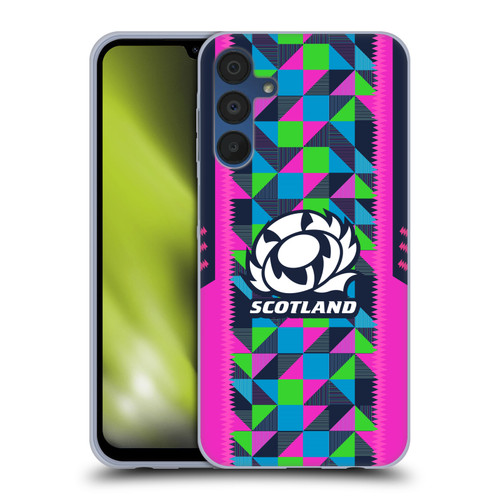 Scotland Rugby 2023/24 Crest Kit Neon Training Soft Gel Case for Samsung Galaxy A15 & MagSafe