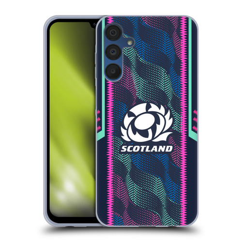 Scotland Rugby 2023/24 Crest Kit Wave Training Soft Gel Case for Samsung Galaxy A15 & MagSafe