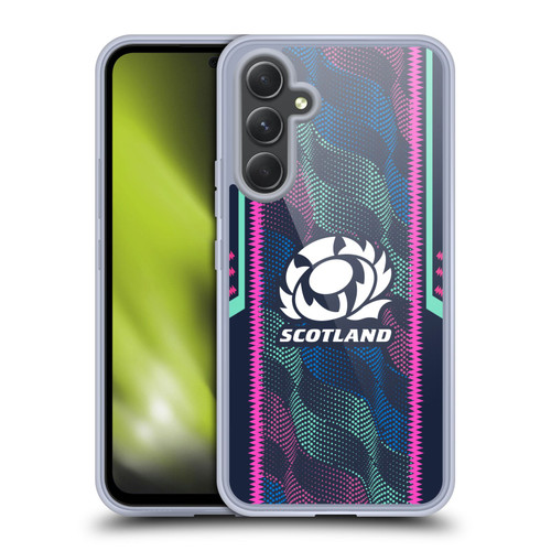Scotland Rugby 2023/24 Crest Kit Wave Training Soft Gel Case for Samsung Galaxy A54 5G