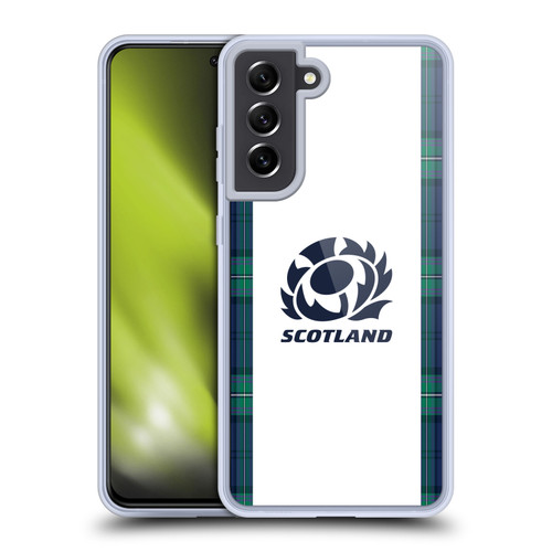 Scotland Rugby 2023/24 Crest Kit Away Soft Gel Case for Samsung Galaxy S21 FE 5G & MagSafe