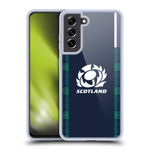 Scotland Rugby 2023/24 Crest Kit Home Soft Gel Case for Samsung Galaxy S21 FE 5G & MagSafe