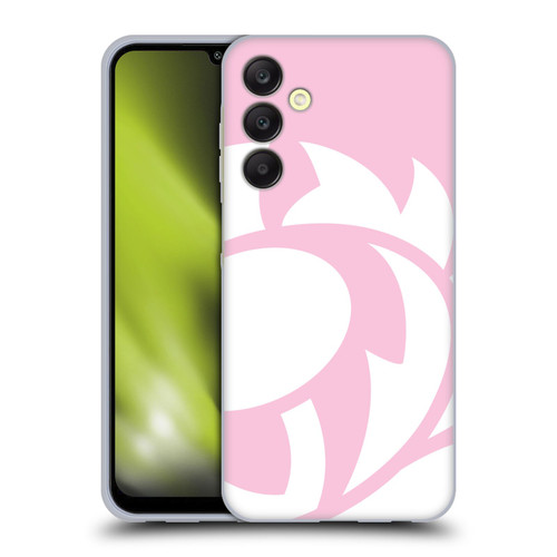 Scotland Rugby Oversized Thistle Salmon Pink Soft Gel Case for Samsung Galaxy A25 5G