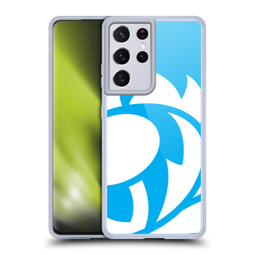 Scotland Rugby Oversized Thistle Sky Blue Soft Gel Case for Samsung Galaxy S21 Ultra 5G & MagSafe