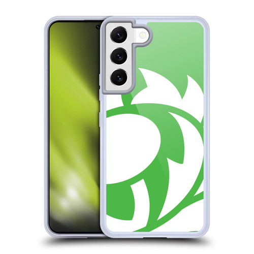 Scotland Rugby Oversized Thistle Grass Green Soft Gel Case for Samsung Galaxy S22 5G & MagSafe