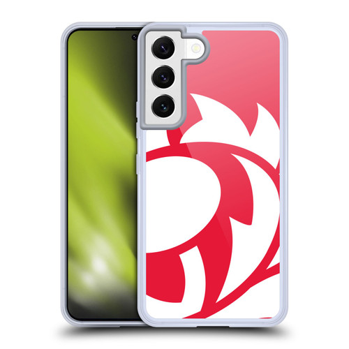 Scotland Rugby Oversized Thistle Rampant Red Soft Gel Case for Samsung Galaxy S22 5G & MagSafe