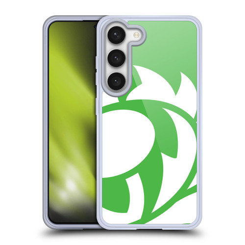 Scotland Rugby Oversized Thistle Grass Green Soft Gel Case for Samsung Galaxy S23 5G & MagSafe