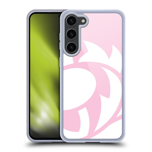 Scotland Rugby Oversized Thistle Salmon Pink Soft Gel Case for Samsung Galaxy S23+ 5G & MagSafe