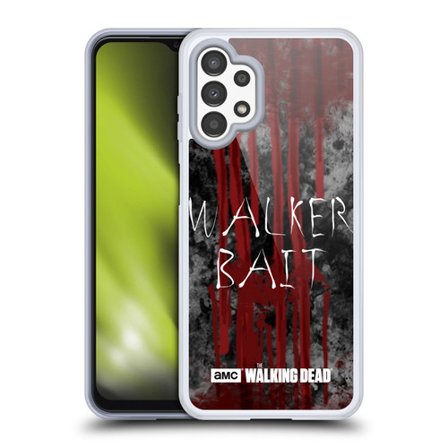 AMC The Walking Dead Typography Walker Bait Soft Gel Case for Samsung Galaxy A13 (2022)
