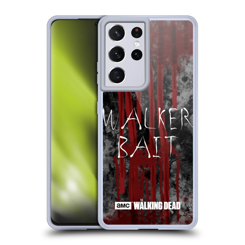 AMC The Walking Dead Typography Walker Bait Soft Gel Case for Samsung Galaxy S21 Ultra 5G & MagSafe