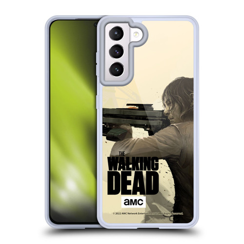 AMC The Walking Dead Season 11 Key Art Daryl Dixon Soft Gel Case for Samsung Galaxy S21 5G & MagSafe