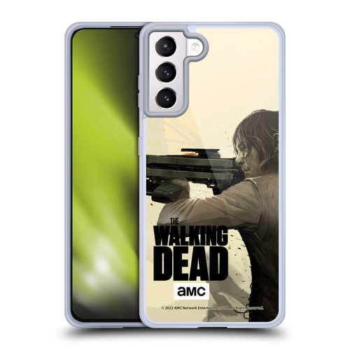 AMC The Walking Dead Season 11 Key Art Daryl Dixon Soft Gel Case for Samsung Galaxy S21+ 5G & MagSafe