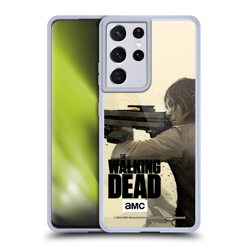 AMC The Walking Dead Season 11 Key Art Daryl Dixon Soft Gel Case for Samsung Galaxy S21 Ultra 5G & MagSafe