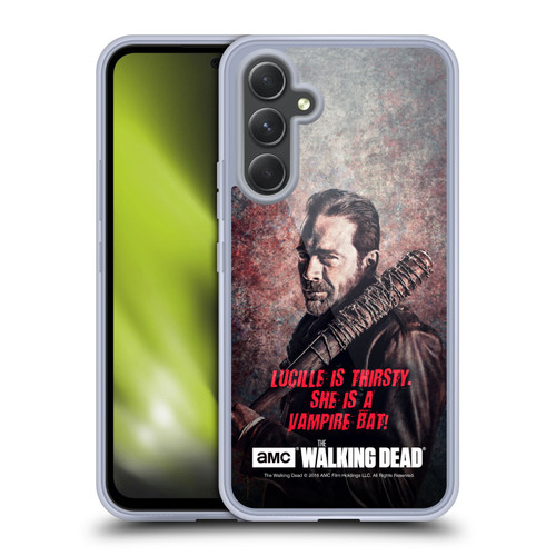 AMC The Walking Dead Negan Lucille Vampire Bat Soft Gel Case for Samsung Galaxy A54 5G